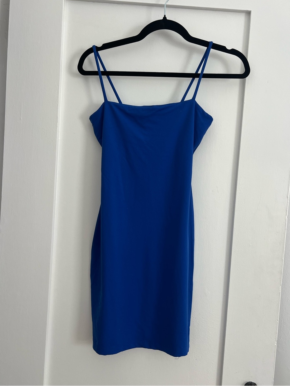 Susana Monaco Cobalt Blue Double-Strap Mini Dress (feels like skims)